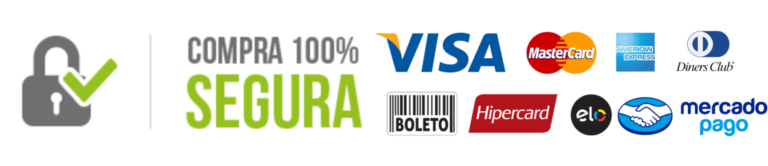 Compra 100% segura e formas de pagamento aceitas